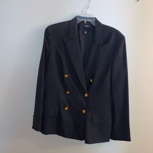 Navy blue suit jacket
